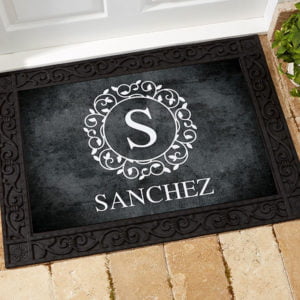 Image of sale on Circle & Vine Monogram Personalized Doormats