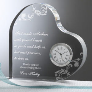 Image of sale on Dear Mom Personalized Heart Clock