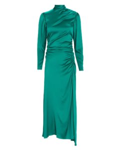 Image of sale on Isabella Silk High Neck Midi Dress