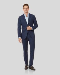 Image of sale on Mini Grid Suit – Mid Blue