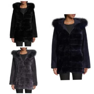Image of sale on Lamb, Rabbit & Fox Fur Down Coat