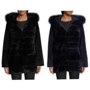 Image of sale on Lamb, Rabbit & Fox Fur Down Coat