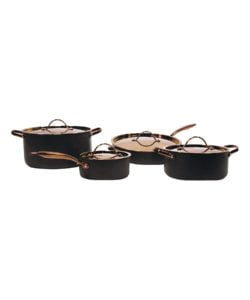 Image of sale on Black & Rose Gold Anodized Ouro Eight-Piece Cookware Set