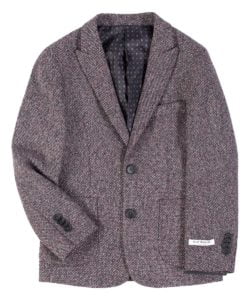 Image of sale on Burgundy Contrast Tweed Blazer