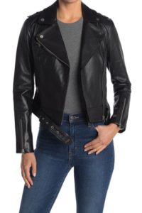 Image of sale on Leather Moto Jacket