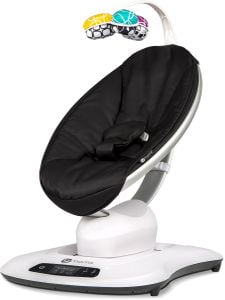 Image of sale on 4moms Mamaroo 4 Baby Swing – Classic Black