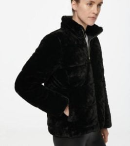 Image of sale on FAUX MINK SUPER PUFFER JACKET