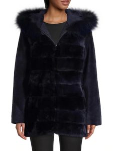Image of sale on Lamb, Rabbit & Fox Fur Down Coat