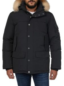 Image of sale on Duck Down-Fill Crystal Fox Fur-Trim Parka (size L,xl)