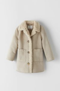 Image of sale on DOUBLE SIDED FAUX SHEARLING COAT