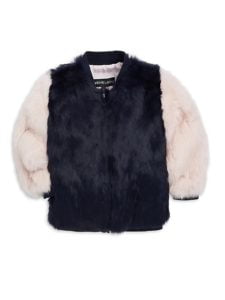 Image of sale on Girl’s Rabbit Fur  Jacket (size 2-8)