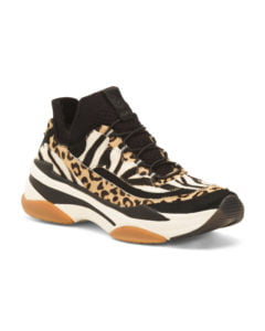 Image of sale on Haircalf Animal Print Fashion Sneakers