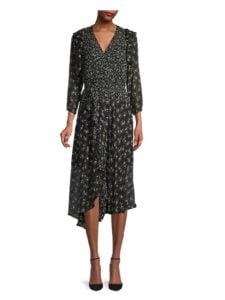 Image of sale on Botanical-Print Ruffled Dress