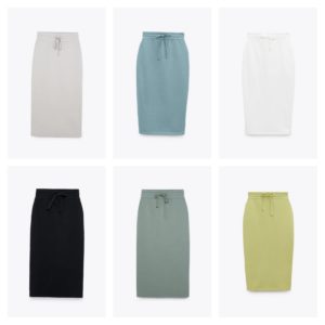 Image of sale on HIGH-WAISTED MIDI SKIRT