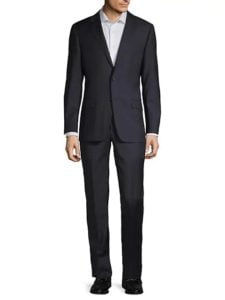 Image of sale on Classic Fit Tonal Check Wool Suit