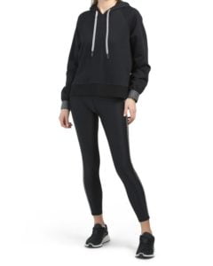 Image of sale on Glitter Checker Cuff Hoodie And Legging Set