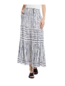 Image of sale on Tie-Dyed Tiered Midi Skirt
