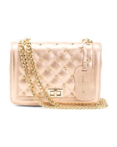 Image of sale on Leather  Studded Chain Strap Crossbody
