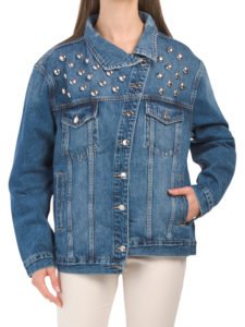 Image of sale on Studded Asymmetrical Button Jacket