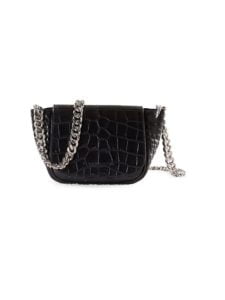 Image of sale on Mini Bend Croc-Embossed Leather Bag