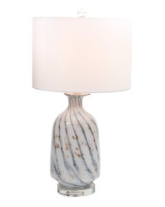 Image of sale on Glass Table Lamp With Crystal Base