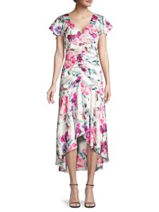 Image of sale on Charlotte Floral Ruched Dress