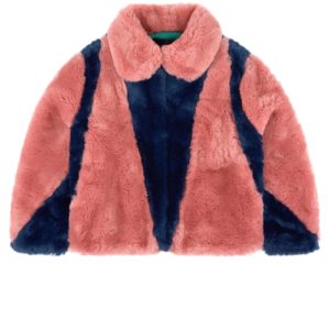 Image of sale on Shrew Kids+ Faux Fur Jacket Navy
