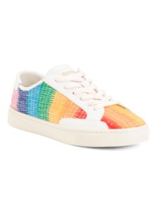 Image of sale on Rainbow Ombre Leather Sneakers
