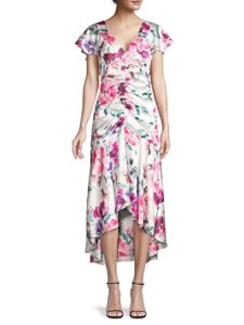Image of sale on Charlotte Floral Ruched Dress