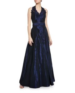 Image of sale on Taffeta Halter Ball Gown