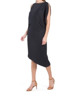 Image of sale on Dramatic Drape Cocktail Dress