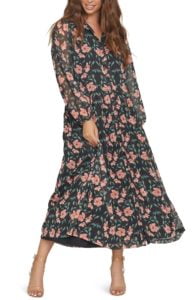Image of sale on Floral Long Sleeve Dress