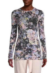 Image of sale on Moody Floral-Print Top