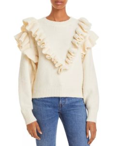 Image of sale on Versace In Mind Ruffled Sweater