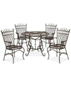 Image of sale on Donovan Outdoor 5-Pc. Dining Set (Dining Table & 4 Chairs)