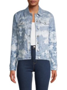 Image of sale on Tie-Dyed Denim Jacket