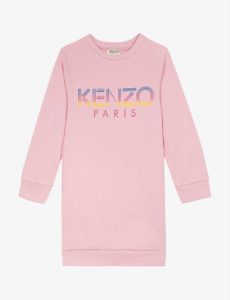 Image of sale on Logo-print cotton dress 4-14 years