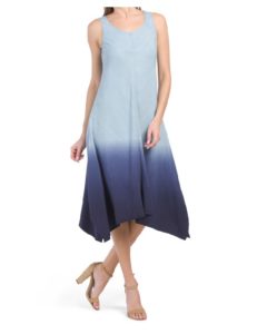 Image of sale on Sleeveless Asymmetrical Hem Dress