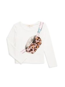 Image of sale on Little Girl’s Faux Fur-Trim Top