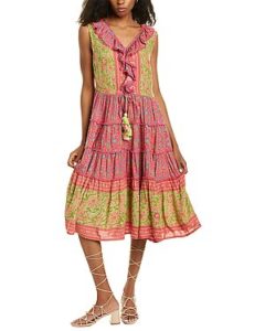 Image of sale on RAGA Lennon Tiered Midi Dress