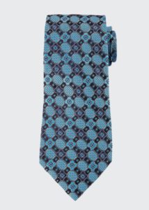 Image of sale on Men’s Silk Circles Medallions Tie