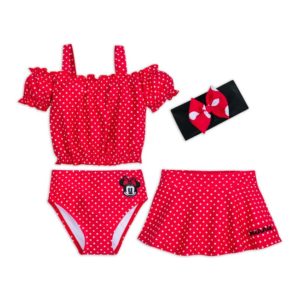 Image of sale on Minnie Mouse Deluxe Swimsuit Set for Girls