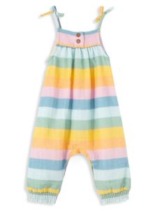 Image of sale on Baby Girl’s Striped Romper