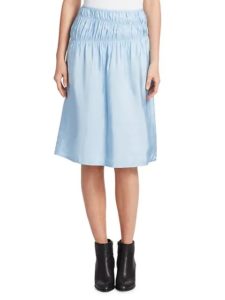 Image of sale on Ruched Midi Slip Skirt