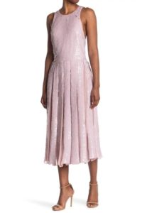 Image of sale on Eclair Sequined Silk Midi Dress