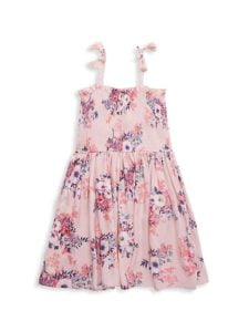 Image of sale on ​Girl’s Floral Smocked Dress