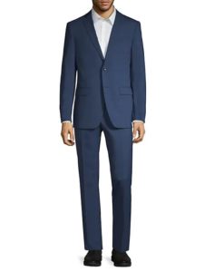 Image of sale on Standard-Fit Plaid Suit