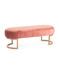 Image of sale on Flavia Velvet Channel Tufted Bench