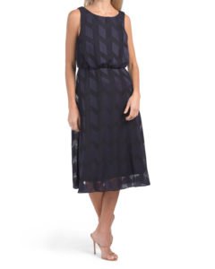 Image of sale on Geo Jacquard Blouson Dress