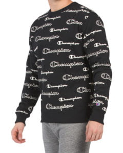 Image of sale on All Over Logo Print Powerblend Sweatshirt